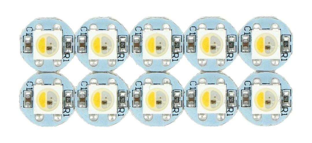 NeoPixel RGBW LED moduliai 10 vienetų