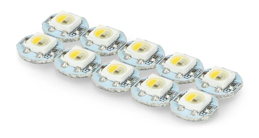 NeoPixel RGBW Mini Button PCB SK6812 šviesos diodai 10 vnt, - Adafruit 4776