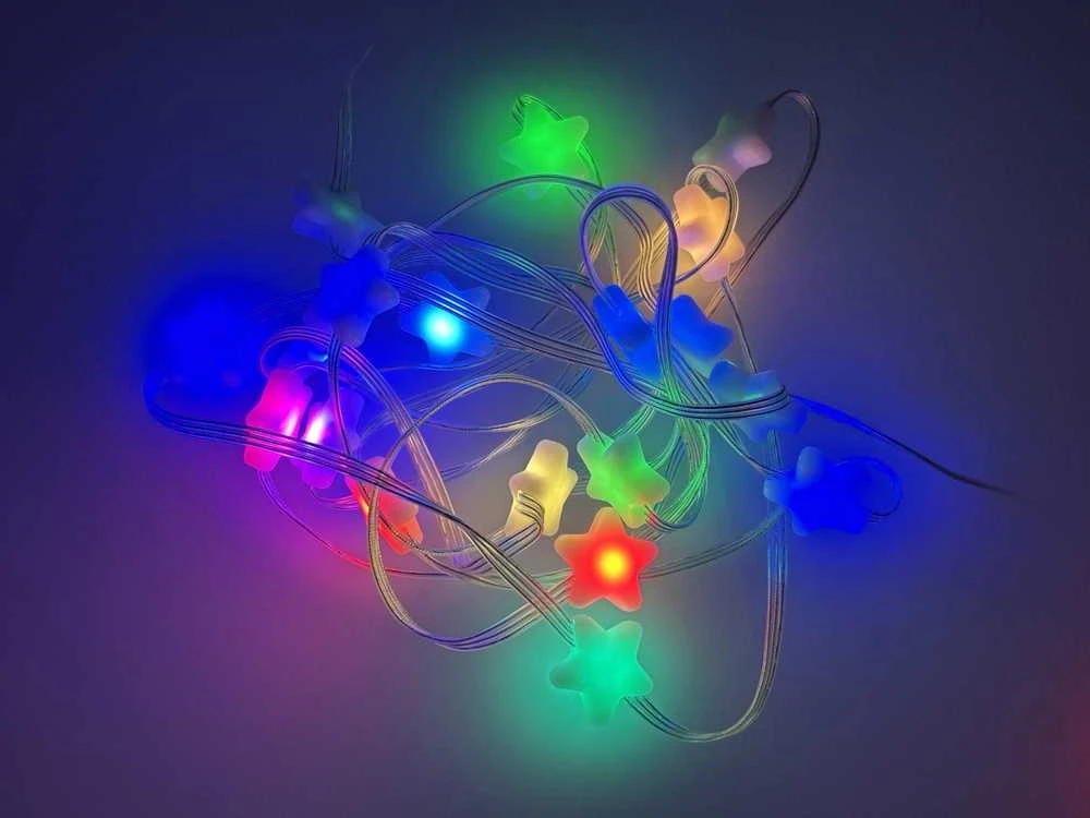 NeoPixel žvaigždės formos pikselių juosta - 20x 5050 RGB LED juostelė žvaigždžių pavidalu - skaitmeninė, adresuojama - 5V - Adafruit 5982