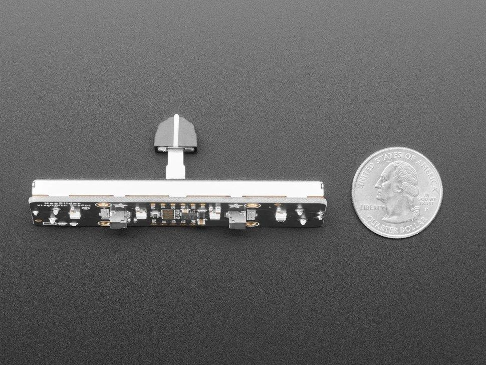 NeoSlider I2C – šliaužiklinis potenciometras su 4 NeoPixels – Adafruit 5295