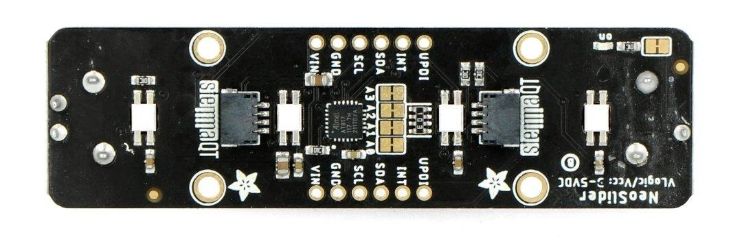 NeoSlider I2C valdymo modulis su mikrovaldikliu ir LED