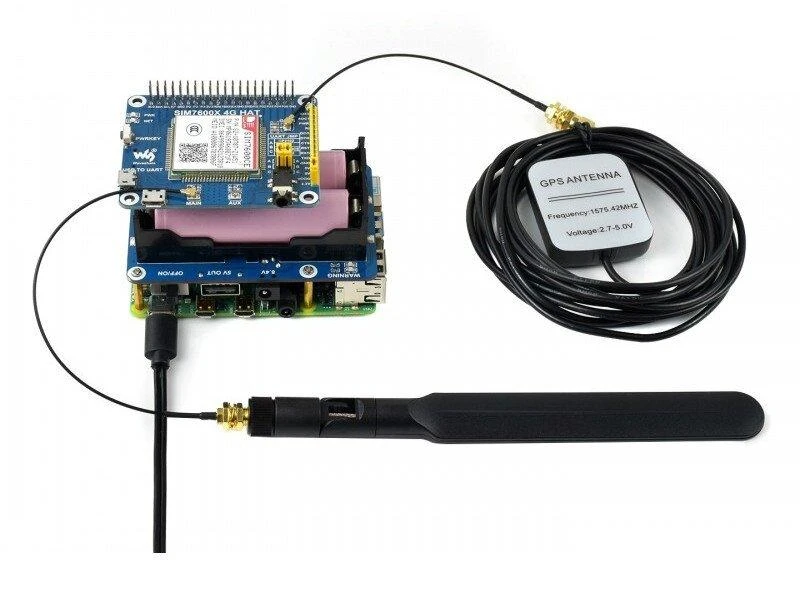 Nepertraukiamo maitinimo UPS, Raspberry Pi skirtas maitinimo adapteris, 5V, Waveshare 18306
