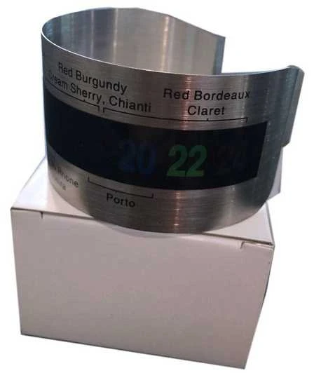 Oem Nerūdijančio plieno vyno termometras - metalinis termometras nuo 4°C iki 24°C - vyno temperatūros matuoklis