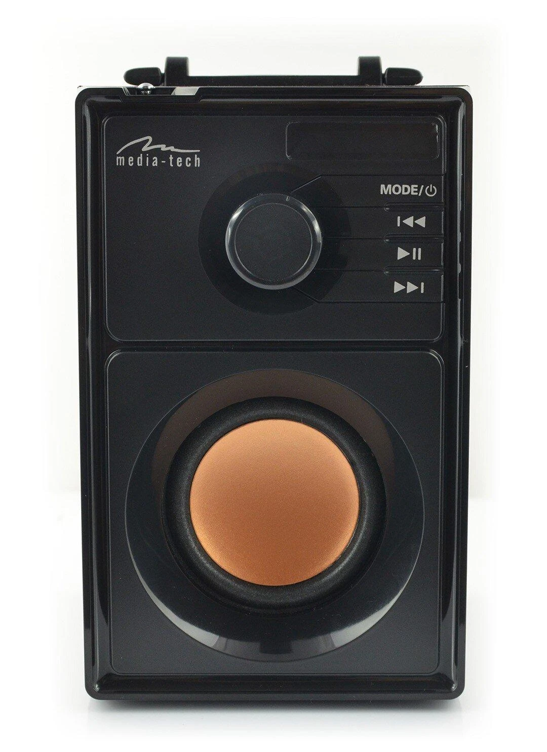 Nešiojama kolonėlė Media-Tech BOOMBOX BT MT3145 V2.0, 15W RMS, Bluetooth, USB, MicroSD, FM Radijas, AUX, su distanciniu pultu