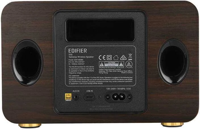 Edifier D32 nešiojama kolonėlė, Juodojo riešuto spalvos