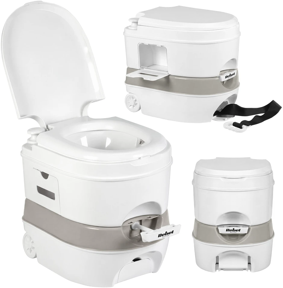 Nešiojamas kelioninis tualetas 24L / 20L, Rebel Active