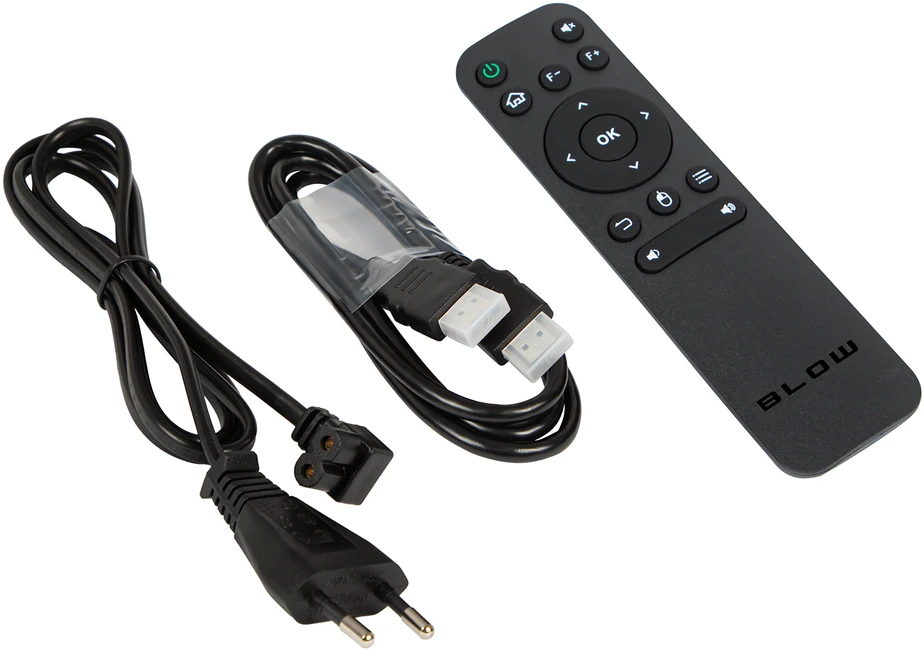 Nešiojamas projektorius BLOW AndroidTV FullHD MaxView, baltas