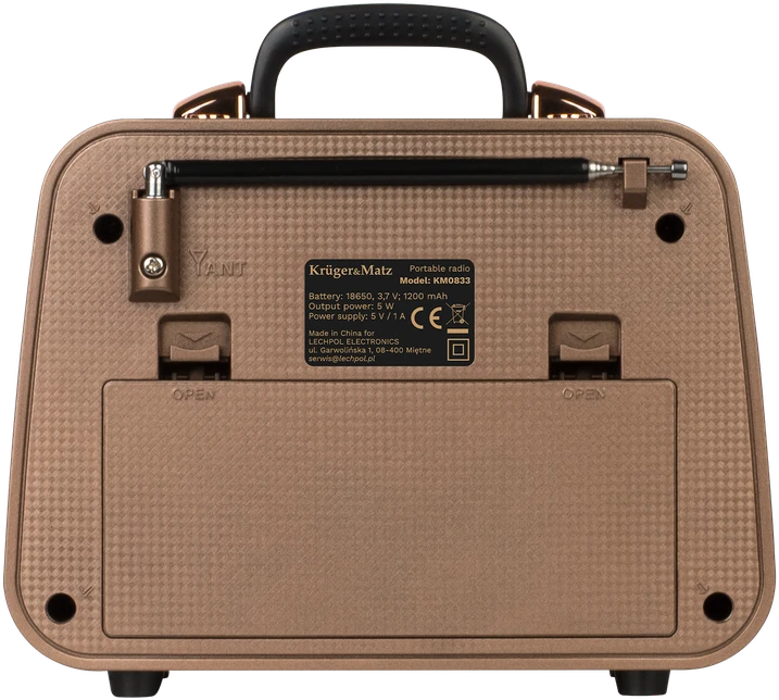 Kruger & Matz Radio KrugerMatz analoginis nešiojamas radijo imtuvas, modelis KM0833