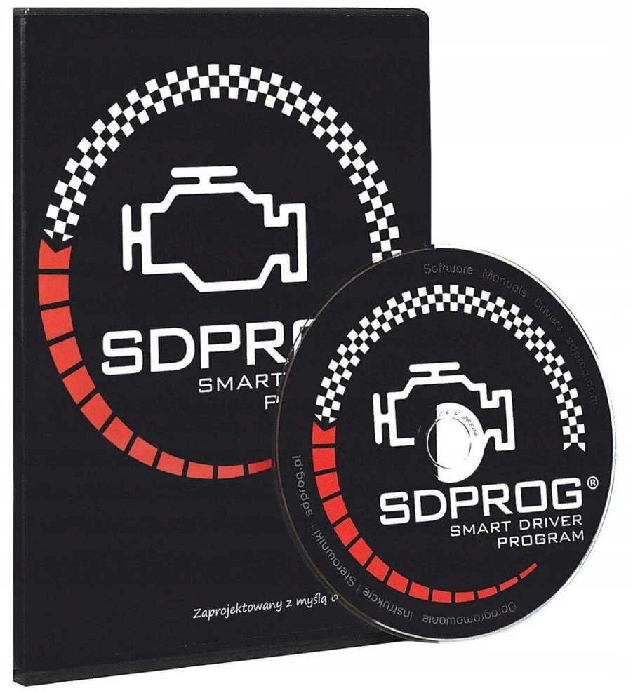 SDPROG diagnostikos programinė įranga su kompaktiniu disku