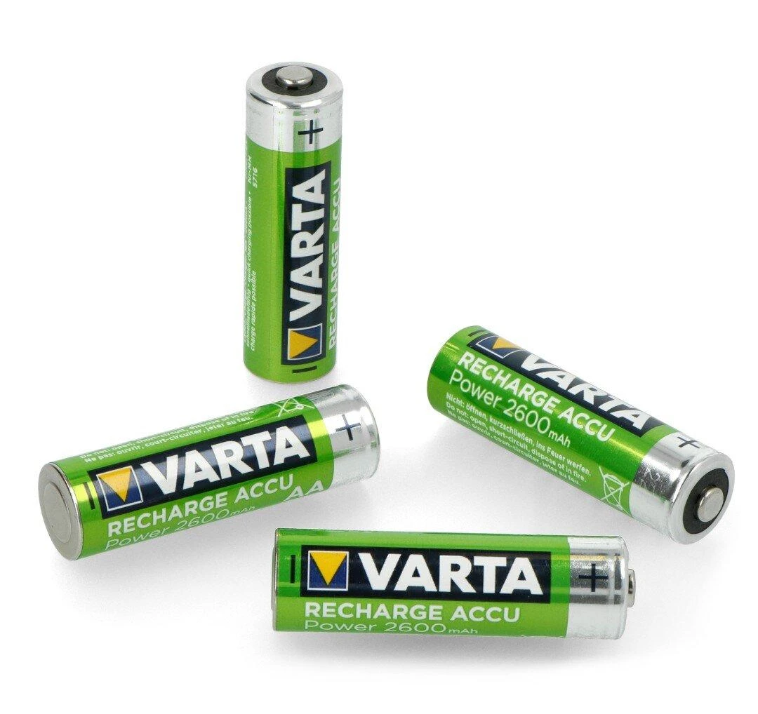 Varta 2600mAh AA baterijos keturių vienetų grupė