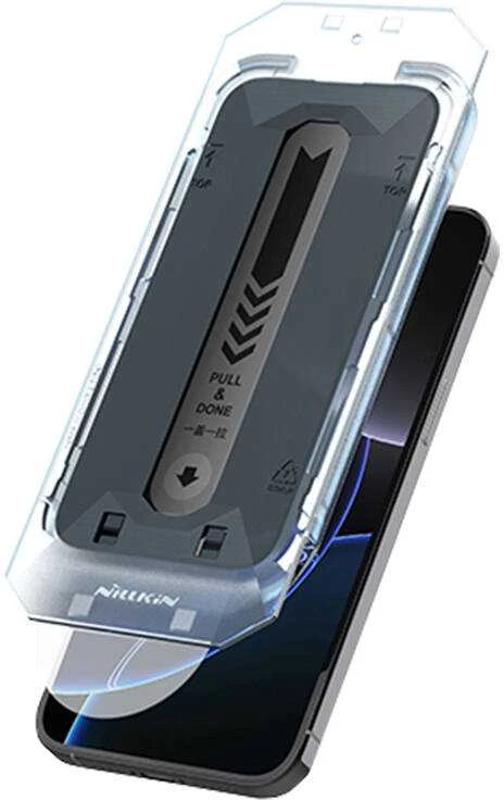 Nillkin Apsauginis stiklas 0.25mm Guardian 2.5D Apple iPhone 16 Pro Juodas (with applicator)