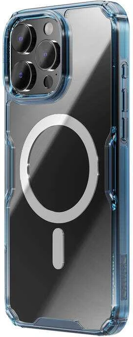 Nillkin Nature TPU Pro magnetinis iPhone 16 Plus dėklas (mėlynas)