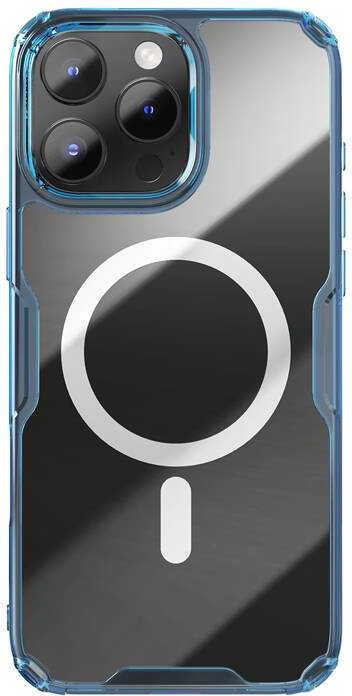 Nillkin Nature TPU Pro magnetinis iPhone 16 Plus dėklas (mėlynas)