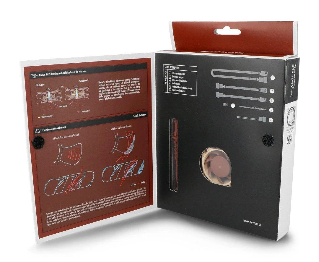 Noctua NF-A4X20 FLX ventiliatorius - 40x40x20mm - 3 kontaktų