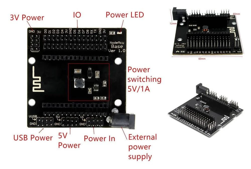 Oem NodeMcu ESP8266 Maketavimo Plokštė