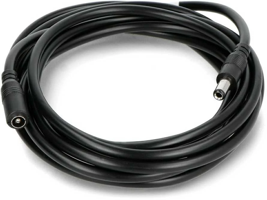 DC prailgintuvas 5.5/2.5mm - kaištis-lizdas - 3m - juodas - Goobay 71401