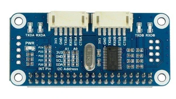 Waveshare 15667 plokštė su UART ir I2C sąsajomis