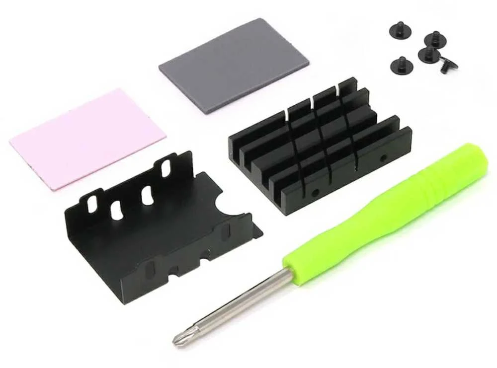 NVMe 2242 SSD radiatorius, skirtas Raspberry Pi M.2 HAT+ - PiHut 106040