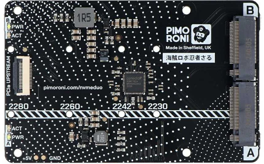 NVMe Base Duo plokštė su M.2 lizdais