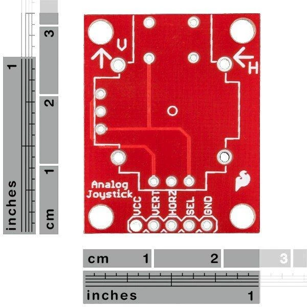 SparkFun vairasvirtės modulis – plokštės apačia