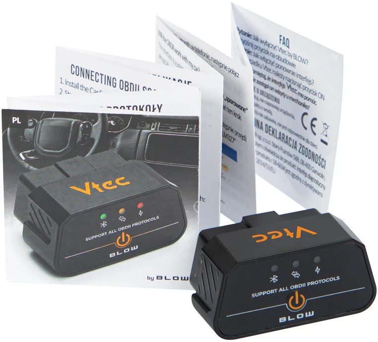 OBD2 diagnostikos sąsaja Vtec iTRON PRO su BLOW BLUETOOTH 5.4