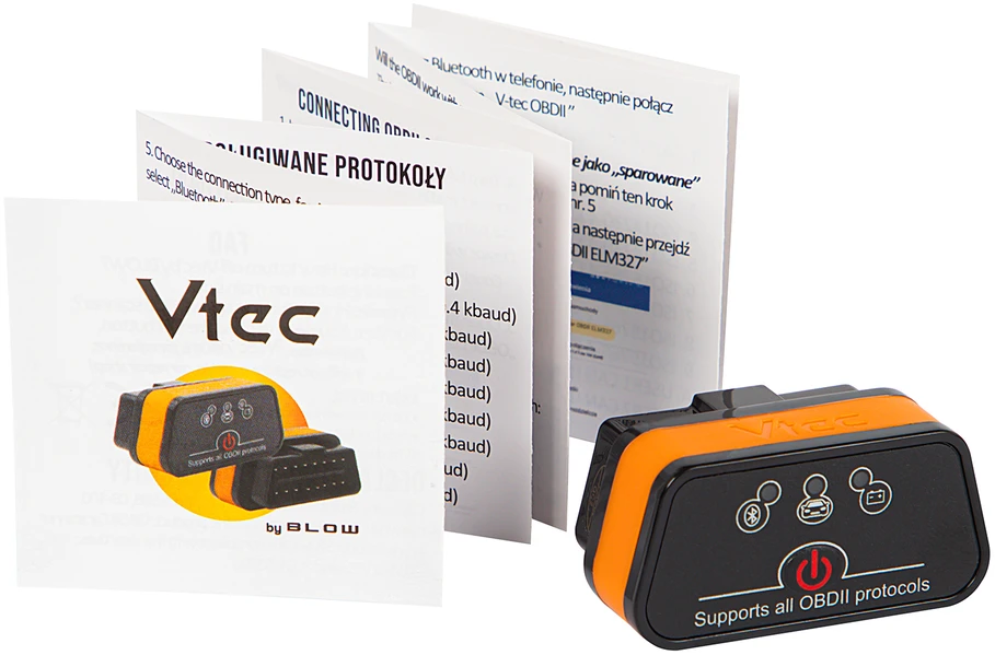 OBD2 Vtec iTRON su BLOW BLUETOOTH 4.0 diagnostikos sąsaja
