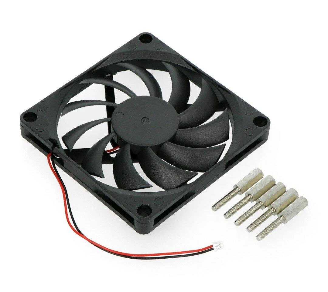Odroid ventiliatorius 80x80mm su tvirtinimo varžtais
