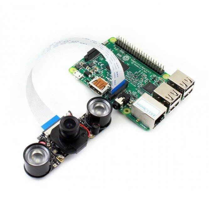 Raspberry Pi kamera su infraraudonųjų spindulių moduliais