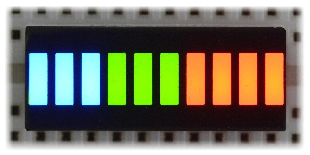 Oem 10 segmentų LED juostinis ekranas OSX10201-RGB1