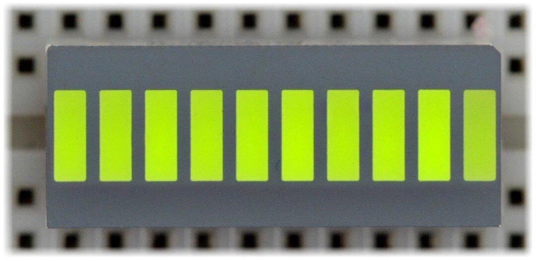 Oem 10 segmentų LED juostinis ekranas DC-10GWA - žalias