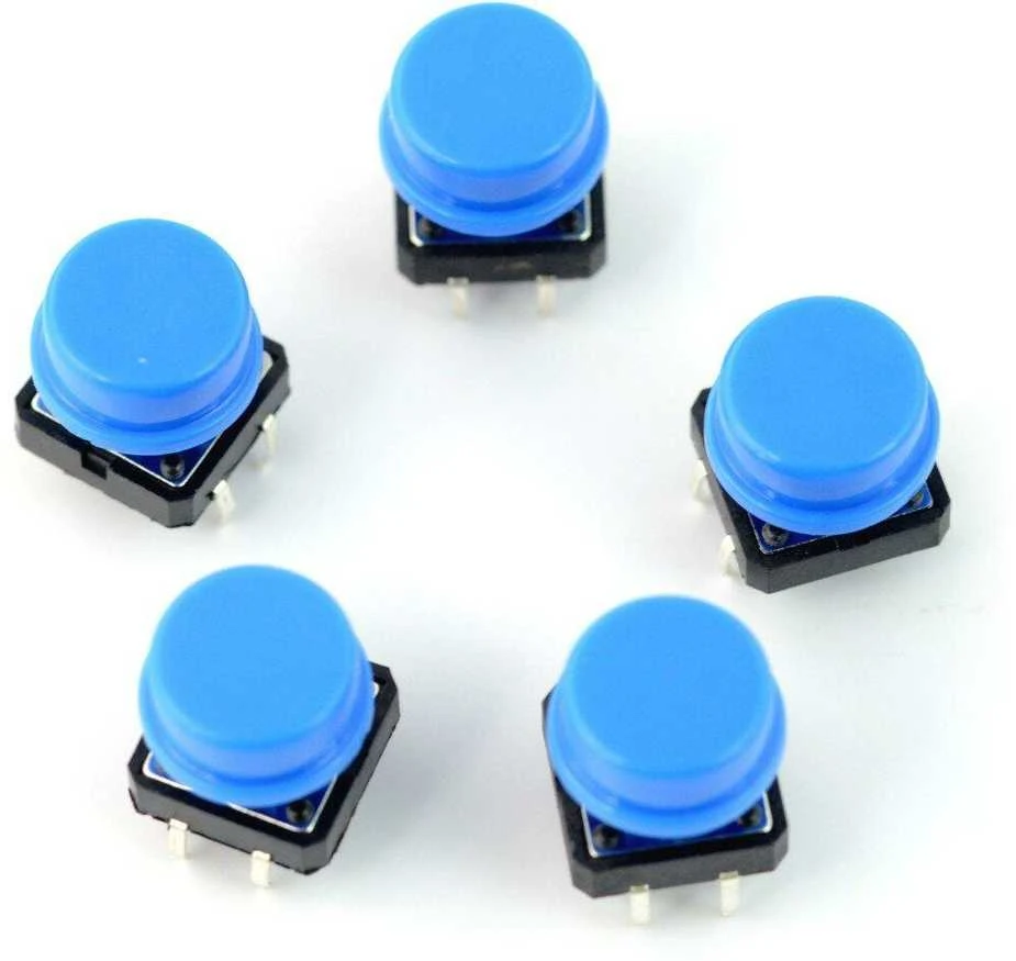 Oem 12x12mm mygtukų rinkinys 50 vnt - spalvoti dangteliai + dėžutė