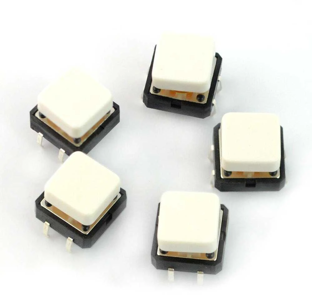 Oem 12x12mm mygtukų rinkinys 50 vnt - spalvoti dangteliai + dėžutė