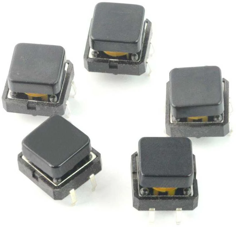 Oem 12x12mm mygtukų rinkinys 50 vnt - spalvoti dangteliai + dėžutė