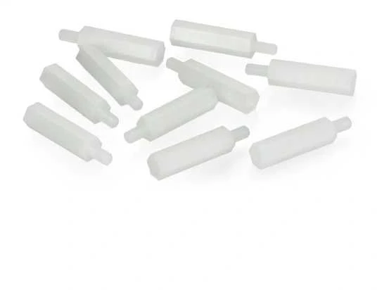 Balti M3 nailoniniai tarpikliai 20 mm