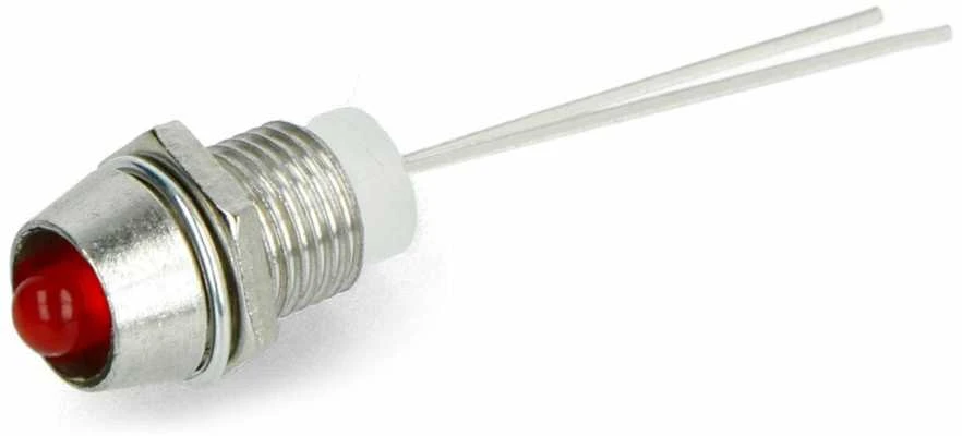 Oem 5mm LED laikiklis - metalinis įgaubtas - 10 vnt
