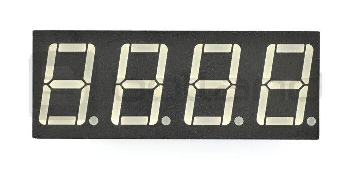 Oem 8 segmentų ekranas x4 - 14 mm raudonas