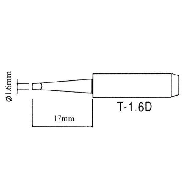 Oem Antgalis litavimo stotelei - serija Juodas tipas 900M T-1.6D HQ