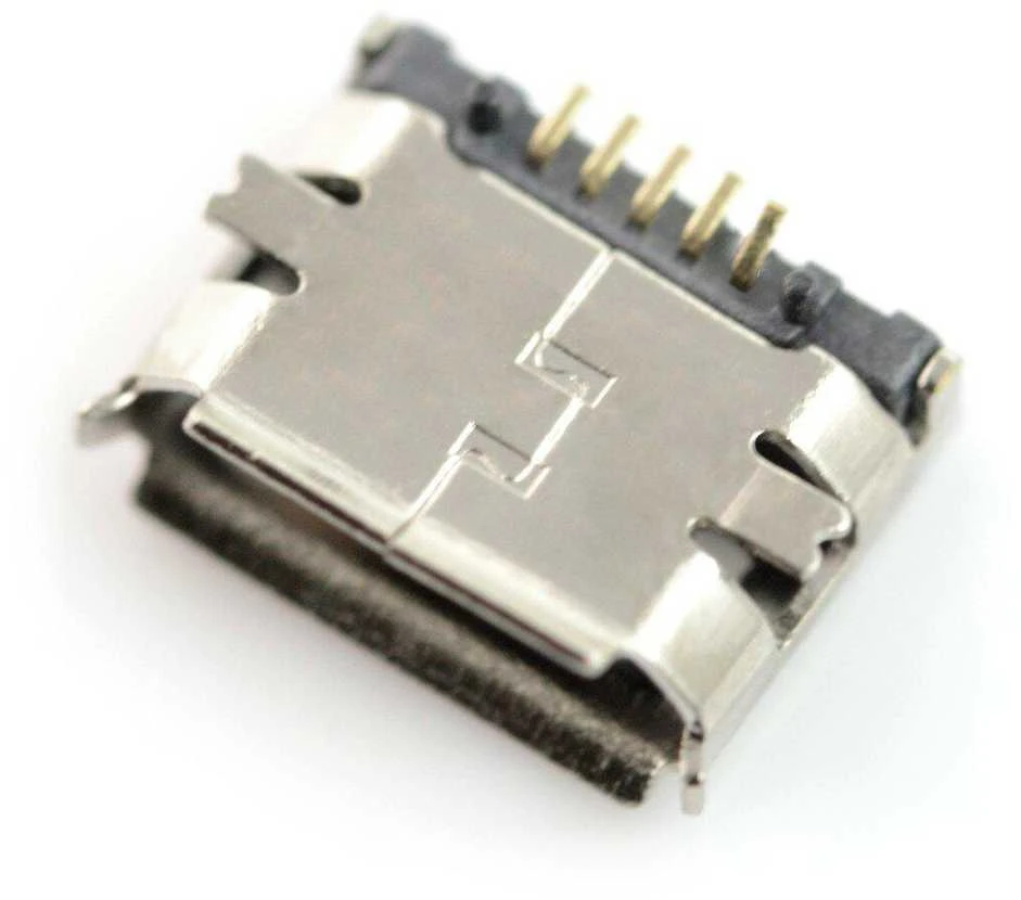 Oem B tipo microUSB lizdas, SMD - 5 vnt komplektas