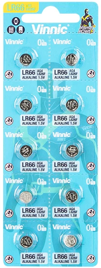 Vinnic AG4 LR66 baterijų pakuotė 10 vnt.