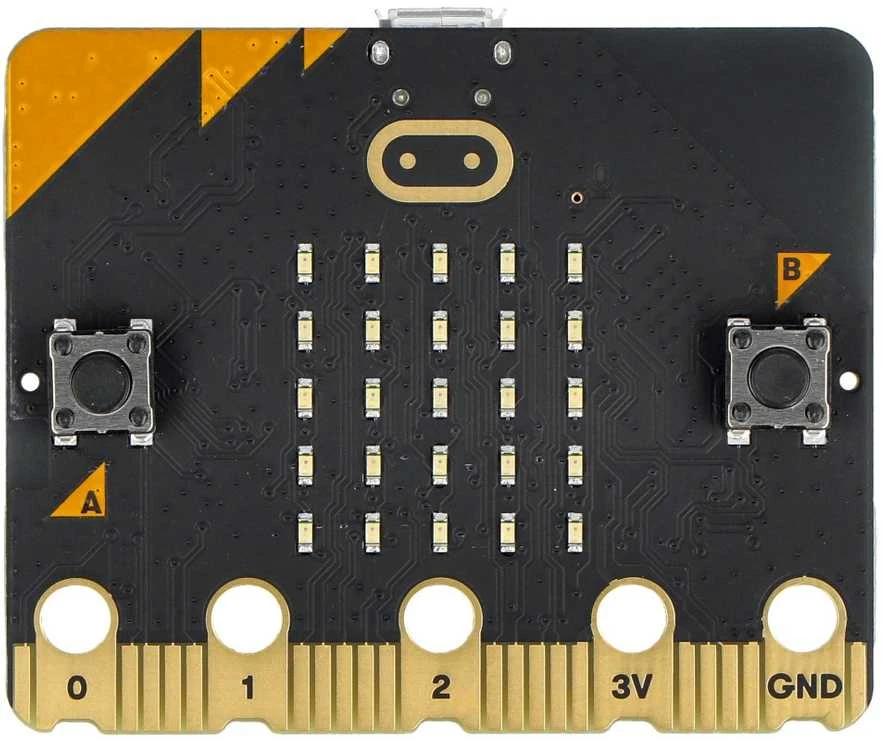 BBC micro:bit 2 GO - edukacinis modulis Cortex M4 akselerometras Bluetooth LED 5x5 + priedai