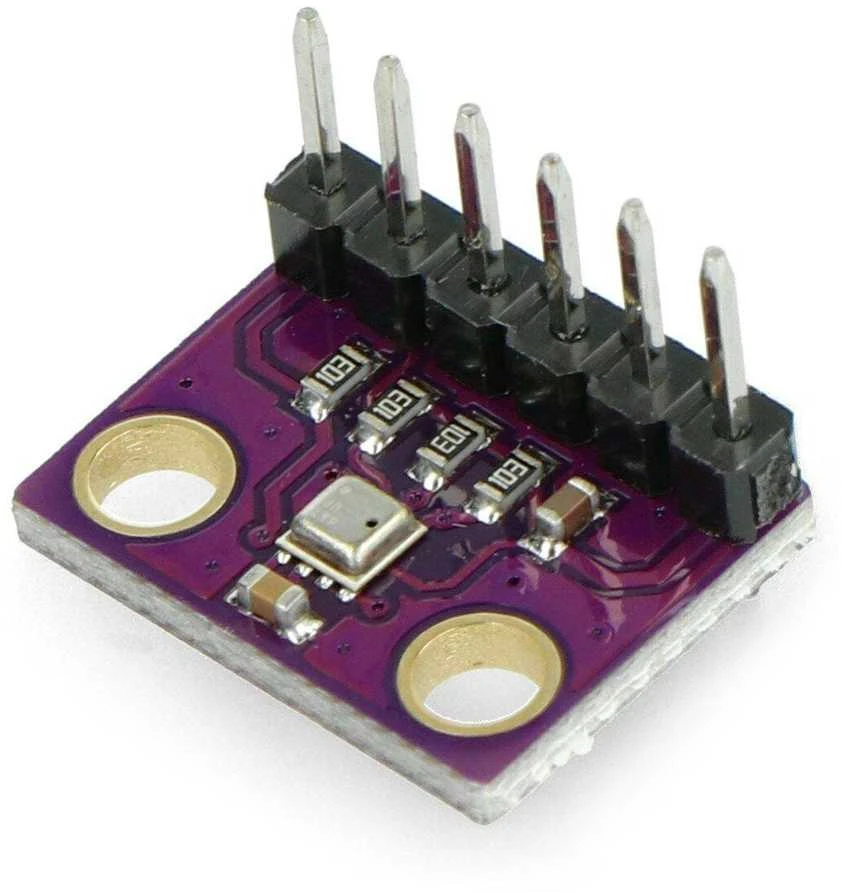 Oem BME280 - drėgmės, temperatūros ir slėgio jutiklis 110kPa I2C/SPI - 3.3V - lituotos jungtys
