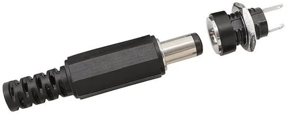 Oem DC 022B 1.3/3.5mm maitinimo lizdas - prisukamas - lizdas 3.5x1.3 - 2 kontaktų - 5vnt