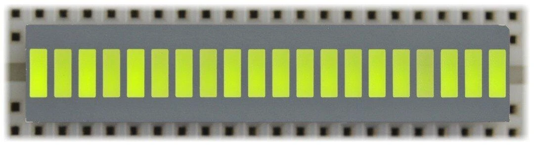 Oem DC-20 / 20GWA liniuotės LED ekranas - 20 segmentų - žalia