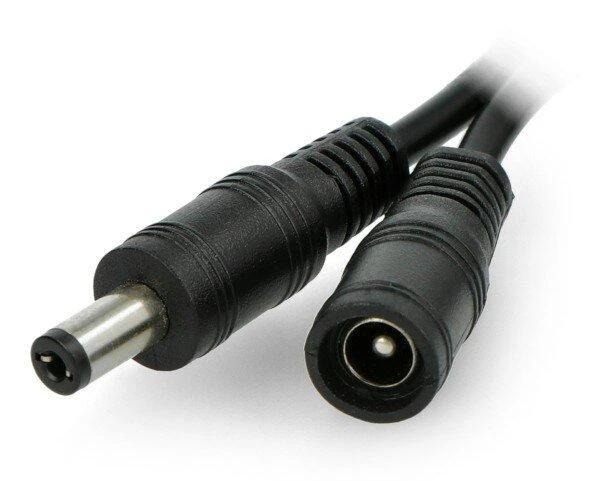 DC 5.5x2.1mm laido vyriška ir moteriška jungtys
