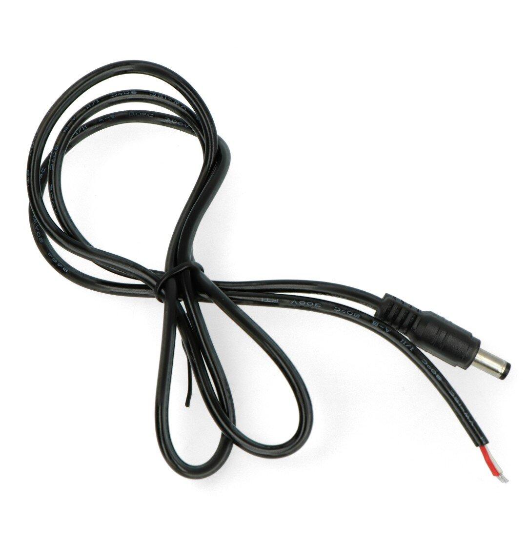 Oem DC kištukas 5.5 x 2.1mm su 20AWG laidu - 1m