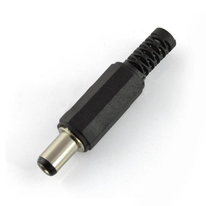DC 5.5/2.5mm kištukas su apsaugine įvore