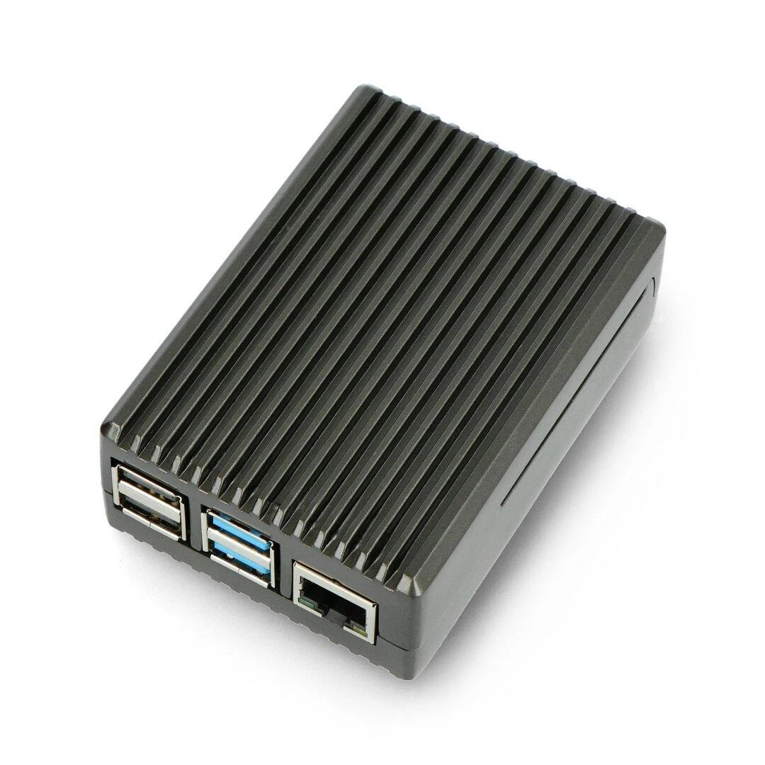 Grafitinis aliuminis korpusas Raspberry Pi 4B su radiatorine danga