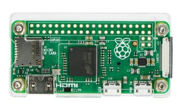 Oem Dėklas, skirtas Raspberry Pi Zero V1.3 - atviras - skaidrus