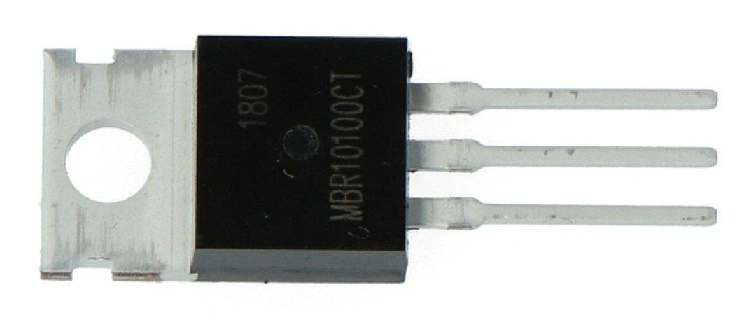 MBR10100 Schottky diodas su trimis kontaktais