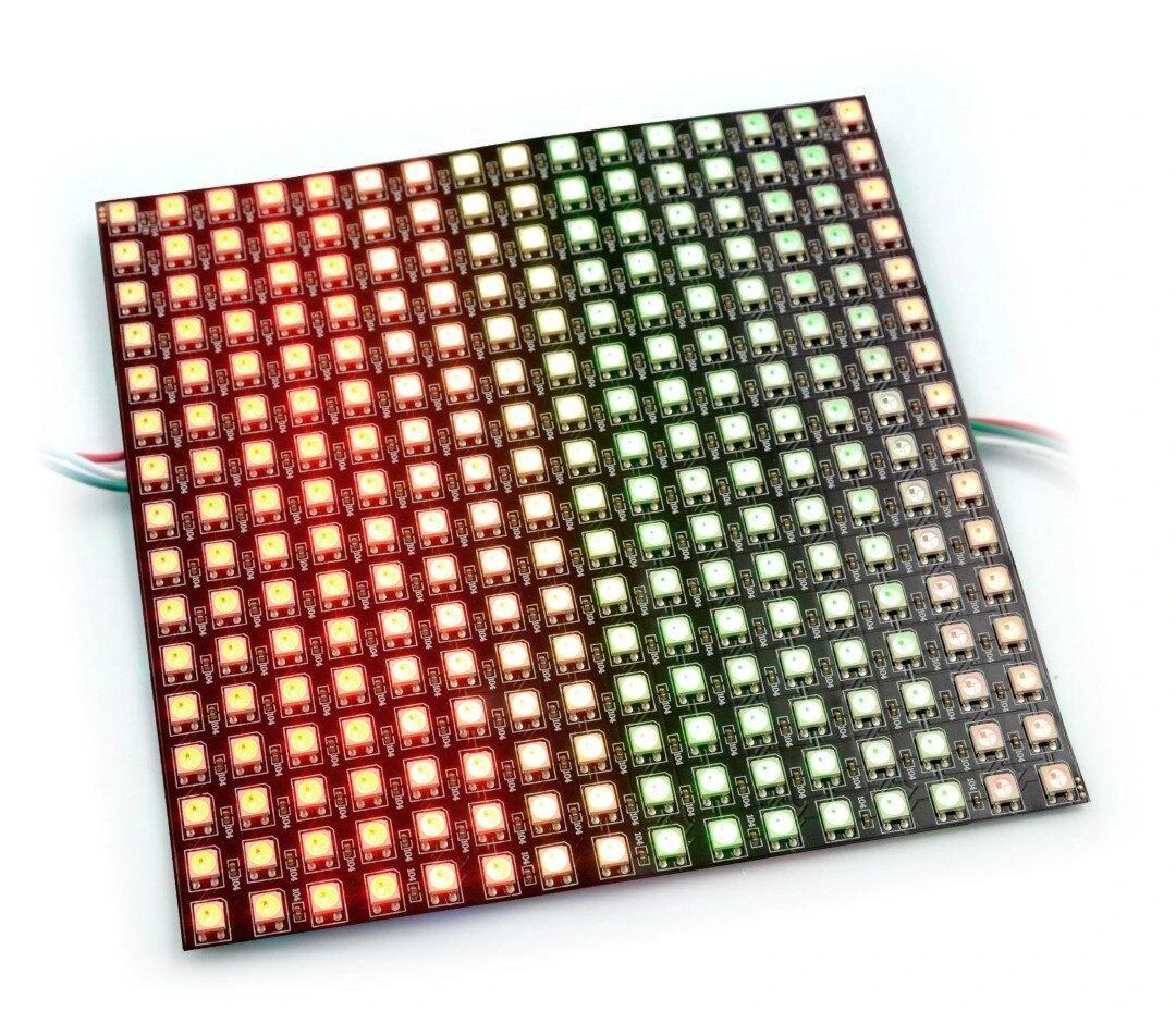 Oem Elastinė matrica 16x16 - 256 LED RGB - WS2812B individualiai adresuoti